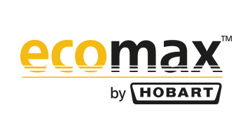ecomax by Hobart Logo – Marke für professionelle Spültechnik und Gläserspülmaschinen für Gastronomie, energieeffiziente Lösungen für Küchen.