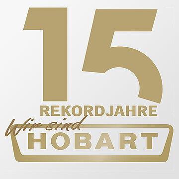 Logo Wir sind HOBART 15 Rekordjahr