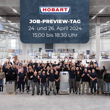 HOBART veranstaltet Job-Preview-Tag für Fachkräfte im Produktionsbereich